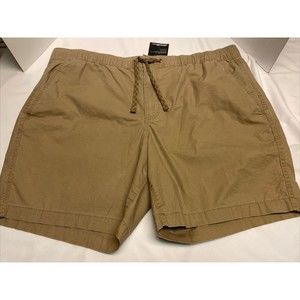 New Eddie Bauer Top Out Ripstop Elastic Men’s Shorts Flax Color  Sz XXL/ 2XL